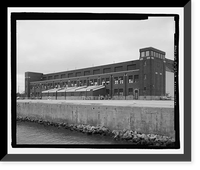 Historic Framed Print, U.S. Naval Air Station, Aircraft Hangar, Radford Boulevard, Pensacola, Escambia County, FL - 6,  17-7/8" x 21-7/8"