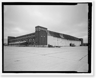 Historic Framed Print, U.S. Naval Air Station, Aircraft Hangar, Radford Boulevard, Pensacola, Escambia County, FL - 7,  17-7/8" x 21-7/8"