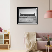 Historic Framed Print, U.S. Naval Air Station, Aircraft Hangar, Radford Boulevard, Pensacola, Escambia County, FL - 10,  17-7/8" x 21-7/8"