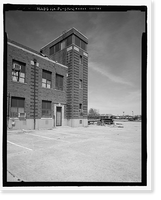 Historic Framed Print, U.S. Naval Air Station, Aircraft Hangar, Radford Boulevard, Pensacola, Escambia County, FL - 11,  17-7/8" x 21-7/8"