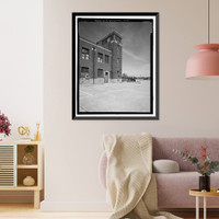 Historic Framed Print, U.S. Naval Air Station, Aircraft Hangar, Radford Boulevard, Pensacola, Escambia County, FL - 11,  17-7/8" x 21-7/8"