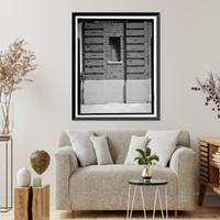 Historic Framed Print, U.S. Naval Air Station, Aircraft Hangar, Radford Boulevard, Pensacola, Escambia County, FL - 13,  17-7/8" x 21-7/8"