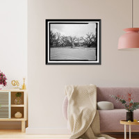 Historic Framed Print, U.S. Naval Air Station, Pumphouse, Center Avenue, Pensacola, Escambia County, FL,  17-7/8" x 21-7/8"