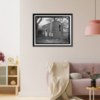 Historic Framed Print, U.S. Naval Air Station, Pumphouse, Center Avenue, Pensacola, Escambia County, FL - 4,  17-7/8" x 21-7/8"