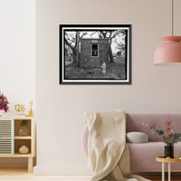 Historic Framed Print, U.S. Naval Air Station, Pumphouse, Center Avenue, Pensacola, Escambia County, FL - 5,  17-7/8" x 21-7/8"