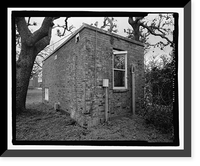 Historic Framed Print, U.S. Naval Air Station, Pumphouse, Center Avenue, Pensacola, Escambia County, FL - 8,  17-7/8" x 21-7/8"
