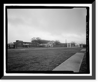 Historic Framed Print, U.S. Naval Air Station, Brig-Correctional Center, 528 South Avenue, Pensacola, Escambia County, FL,  17-7/8" x 21-7/8"