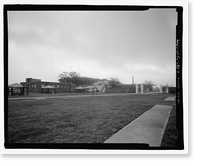 Historic Framed Print, U.S. Naval Air Station, Brig-Correctional Center, 528 South Avenue, Pensacola, Escambia County, FL,  17-7/8" x 21-7/8"