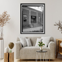 Historic Framed Print, U.S. Naval Air Station, Brig-Correctional Center, 528 South Avenue, Pensacola, Escambia County, FL - 10,  17-7/8" x 21-7/8"