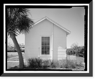 Historic Framed Print, U.S. Naval Air Station, Servant's Quarters Q-3G, Q-3 North Avenue, Pensacola, Escambia County, FL - 7,  17-7/8" x 21-7/8"