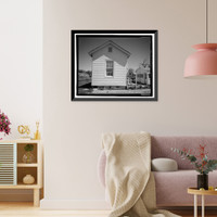 Historic Framed Print, U.S. Naval Air Station, Servant's Quarters Q-4C, Q-4 North Avenue, Pensacola, Escambia County, FL - 4,  17-7/8" x 21-7/8"