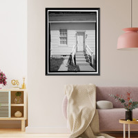 Historic Framed Print, U.S. Naval Air Station, Servant's Quarters Q-4C, Q-4 North Avenue, Pensacola, Escambia County, FL - 7,  17-7/8" x 21-7/8"