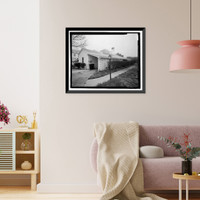 Historic Framed Print, U.S. Naval Air Station, Garage Q-7E, Q-7 North Avenue, Pensacola, Escambia County, FL - 2,  17-7/8" x 21-7/8"