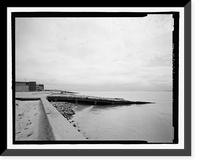 Historic Framed Print, U.S. Naval Air Station, Sea Plane Ramp, Pensacola, Escambia County, FL - 4,  17-7/8" x 21-7/8"