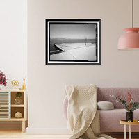 Historic Framed Print, U.S. Naval Air Station, Sea Plane Ramp, Pensacola, Escambia County, FL - 5,  17-7/8" x 21-7/8"