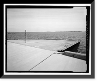 Historic Framed Print, U.S. Naval Air Station, Sea Plane Ramp, Pensacola, Escambia County, FL - 6,  17-7/8" x 21-7/8"
