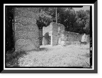 Historic Framed Print, Thomson Tabby House, Fort George Road, Jacksonville, Duval County, FL - 2,  17-7/8" x 21-7/8"
