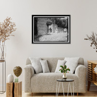 Historic Framed Print, Thomson Tabby House, Fort George Road, Jacksonville, Duval County, FL - 2,  17-7/8" x 21-7/8"