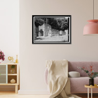 Historic Framed Print, Thomson Tabby House, Fort George Road, Jacksonville, Duval County, FL - 3,  17-7/8" x 21-7/8"