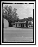 Historic Framed Print, Peggy's Beauty Shop, U.S. Highway 341 at South Church Street, Odum, Wayne County, GA,  17-7/8" x 21-7/8"