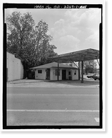 Historic Framed Print, Peggy's Beauty Shop, U.S. Highway 341 at South Church Street, Odum, Wayne County, GA,  17-7/8" x 21-7/8"