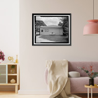 Historic Framed Print, Peggy's Beauty Shop, U.S. Highway 341 at South Church Street, Odum, Wayne County, GA - 4,  17-7/8" x 21-7/8"