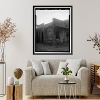 Historic Framed Print, Kicklighter-Daniel-Morris Building, U.S. Highway 341, 75 feet northwest of Carter Aven, Odum, Wayne County, GA - 2,  17-7/8" x 21-7/8"