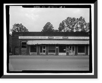 Historic Framed Print, Poppell's Hardware, Furniture, Feed & Seed Store, U.S. Highway 341 at Carter Avenue, Odum, Wayne County, GA - 3,  17-7/8" x 21-7/8"
