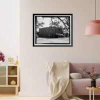 Historic Framed Print, Hires General Store, U.S. Highway 341 at Carter Avenue, Odum, Wayne County, GA - 2,  17-7/8" x 21-7/8"