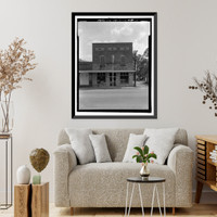 Historic Framed Print, Hires General Store, U.S. Highway 341 at Carter Avenue, Odum, Wayne County, GA - 3,  17-7/8" x 21-7/8"