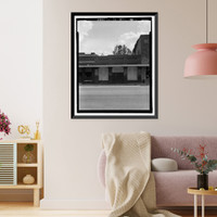 Historic Framed Print, Aspinwall-Perkins-Hires Building, U.S. Highway 341, 50 feet southeast of Carter Aven, Odum, Wayne County, GA,  17-7/8" x 21-7/8"