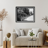 Historic Framed Print, Wagner Heights, Bounded by Wheaton & Adair Streets, Hillcrest & Ca, Savannah, Chatham County, GA,  17-7/8" x 21-7/8"