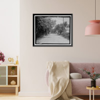 Historic Framed Print, Wagner Heights, Bounded by Wheaton & Adair Streets, Hillcrest & Ca, Savannah, Chatham County, GA - 3,  17-7/8" x 21-7/8"