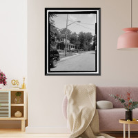 Historic Framed Print, Wagner Heights, Bounded by Wheaton & Adair Streets, Hillcrest & Ca, Savannah, Chatham County, GA - 4,  17-7/8" x 21-7/8"