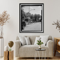 Historic Framed Print, Wagner Heights, Bounded by Wheaton & Adair Streets, Hillcrest & Ca, Savannah, Chatham County, GA - 4,  17-7/8" x 21-7/8"
