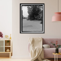 Historic Framed Print, Wagner Heights, Bounded by Wheaton & Adair Streets, Hillcrest & Ca, Savannah, Chatham County, GA - 8,  17-7/8" x 21-7/8"