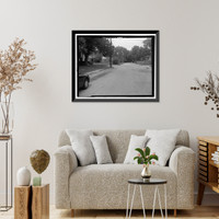 Historic Framed Print, Wagner Heights, Bounded by Wheaton & Adair Streets, Hillcrest & Ca, Savannah, Chatham County, GA - 9,  17-7/8" x 21-7/8"