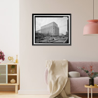 Historic Framed Print, Rich's Downtown Department Store, 45 Broad Street, Atlanta, Fulton County, GA,  17-7/8" x 21-7/8"