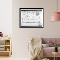 Historic Framed Print, Rich's Downtown Department Store, 45 Broad Street, Atlanta, Fulton County, GA - 93,  17-7/8" x 21-7/8"