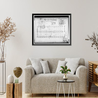 Historic Framed Print, Rich's Downtown Department Store, 45 Broad Street, Atlanta, Fulton County, GA - 93,  17-7/8" x 21-7/8"