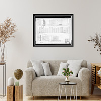 Historic Framed Print, Rich's Downtown Department Store, 45 Broad Street, Atlanta, Fulton County, GA - 95,  17-7/8" x 21-7/8"