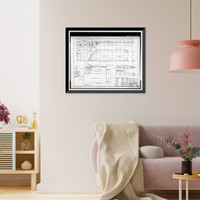 Historic Framed Print, Rich's Downtown Department Store, 45 Broad Street, Atlanta, Fulton County, GA - 97,  17-7/8" x 21-7/8"