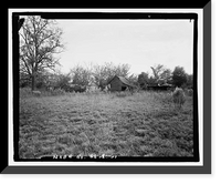 Historic Framed Print, Jaudon-Bragg-Snelling Farm, North side of GA State Route 21, Springfield vicinity, Effingham County, GA,  17-7/8" x 21-7/8"