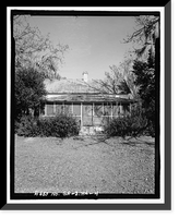 Historic Framed Print, Jaudon-Bragg-Snelling Farm, House, North side of GA State Route 21, Springfield vicinity, Effingham County, GA - 4,  17-7/8" x 21-7/8"