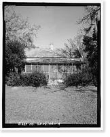 Historic Framed Print, Jaudon-Bragg-Snelling Farm, House, North side of GA State Route 21, Springfield vicinity, Effingham County, GA - 4,  17-7/8" x 21-7/8"