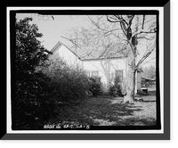 Historic Framed Print, Jaudon-Bragg-Snelling Farm, House, North side of GA State Route 21, Springfield vicinity, Effingham County, GA - 5,  17-7/8" x 21-7/8"