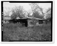 Historic Framed Print, Jaudon-Bragg-Snelling Farm, Barn, North side of GA State Route 21, Springfield vicinity, Effingham County, GA - 2,  17-7/8" x 21-7/8"