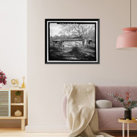 Historic Framed Print, Jaudon-Bragg-Snelling Farm, Barn, North side of GA State Route 21, Springfield vicinity, Effingham County, GA - 3,  17-7/8" x 21-7/8"