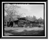 Historic Framed Print, Jaudon-Bragg-Snelling Farm, Barn, North side of GA State Route 21, Springfield vicinity, Effingham County, GA - 5,  17-7/8" x 21-7/8"