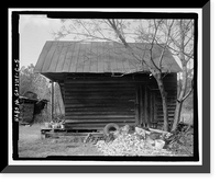 Historic Framed Print, Jaudon-Bragg-Snelling Farm, Corn Crib, North side of GA State Route 21, Springfield vicinity, Effingham County, GA - 5,  17-7/8" x 21-7/8"